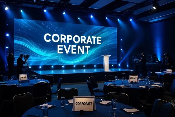 Corporate Event Stage Setup