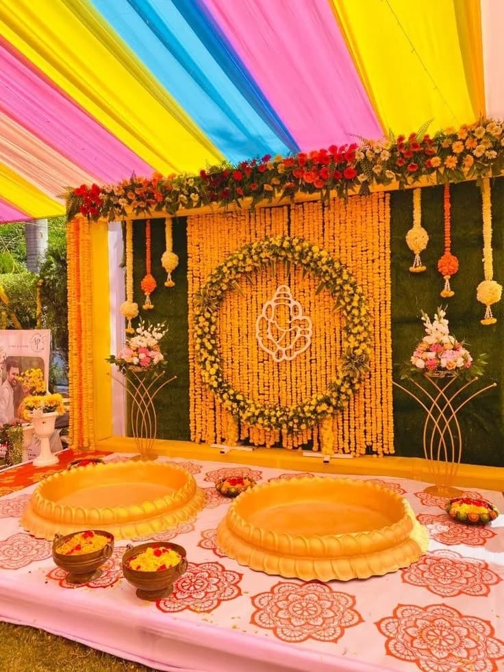 Colorful Canopy & Seating